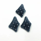 Corduroy Irregular Trapezoid-Shaped Earring Charms 50pcs