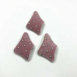 Corduroy Irregular Trapezoid-Shaped Earring Charms 50pcs