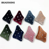 Corduroy Irregular Trapezoid-Shaped Earring Charms 50pcs