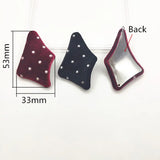 Corduroy Irregular Trapezoid-Shaped Earring Charms 50pcs