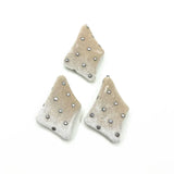 Corduroy Irregular Trapezoid-Shaped Earring Charms 50pcs