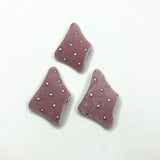 Corduroy Irregular Trapezoid-Shaped Earring Charms 50pcs