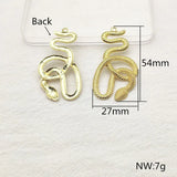 Snake Shape Charm for Earrings DIY 30pcs