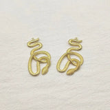 Snake Shape Charm for Earrings DIY 30pcs