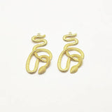 Snake Shape Charm for Earrings DIY 30pcs