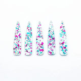 Sequin Drop Charm for Jewelry Findings/Earrings DIY - 100pcs