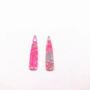 Acetic Acid Drop Shape Charm Earring Accessories 100pcs
