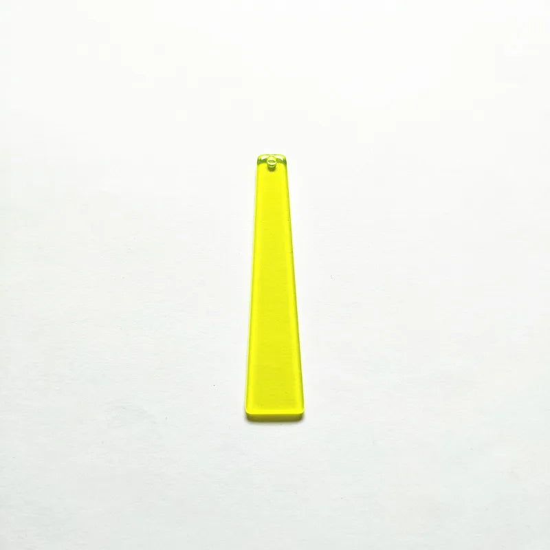 Neon Effect Trapezoid Charms for Stud Earrings - 100pcs