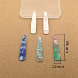 100pcs Acetic Acid Drop-shape Charms for Earrings Accessories