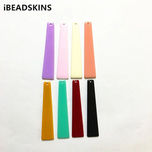 100pcs Acrylic Trapezoid Charms for Stud Earrings DIY
