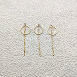 Real Zircon Chain Charm for Earring DIY - 40pcs Plating Findings