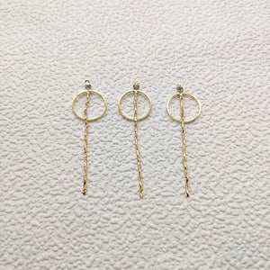 Real Zircon Chain Charm for Earring DIY - 40pcs Plating Findings