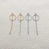 Real Zircon Chain Charm for Earring DIY - 40pcs Plating Findings