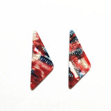 50pcs Triangle-shape Charms for Earrings, Acetic Acid Jewelry Findings