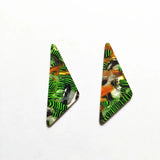 50pcs Triangle-shape Charms for Earrings, Acetic Acid Jewelry Findings