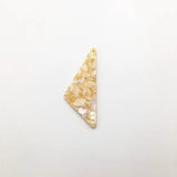 50pcs Acetic Acid Triangle Charms for Earrings - 55x21mm