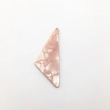 50pcs Acetic Acid Triangle Charms for Earrings - 55x21mm