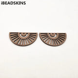100pcs Sector-Shape Wood Charm for Earring DIY Making