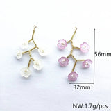 Hand Weave Flower Charm for Earrings and Hairpin Accessories