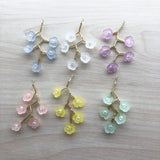 Hand Weave Flower Charm for Earrings and Hairpin Accessories