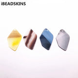 Acrylic Leaf Charm for Earrings - 50pcs