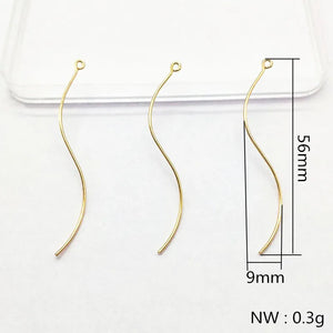 Copper Twisted Earrings Parts DIY Jewelry Findings