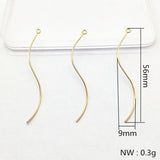 Copper Twisted Earrings Parts DIY Jewelry Findings