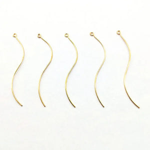 Copper Twisted Earrings Parts DIY Jewelry Findings