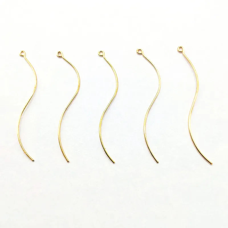 Copper Twisted Earrings Parts DIY Jewelry Findings