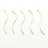 Copper Twisted Earrings Parts DIY Jewelry Findings