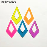 Neon Effect Rhombus Charms for Earrings DIY (100pcs)