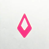 Neon Effect Rhombus Charms for Earrings DIY (100pcs)