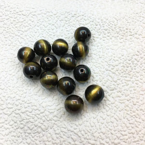 6-20mm Cat Eye/Brushed Round Beads for Earrings DIY