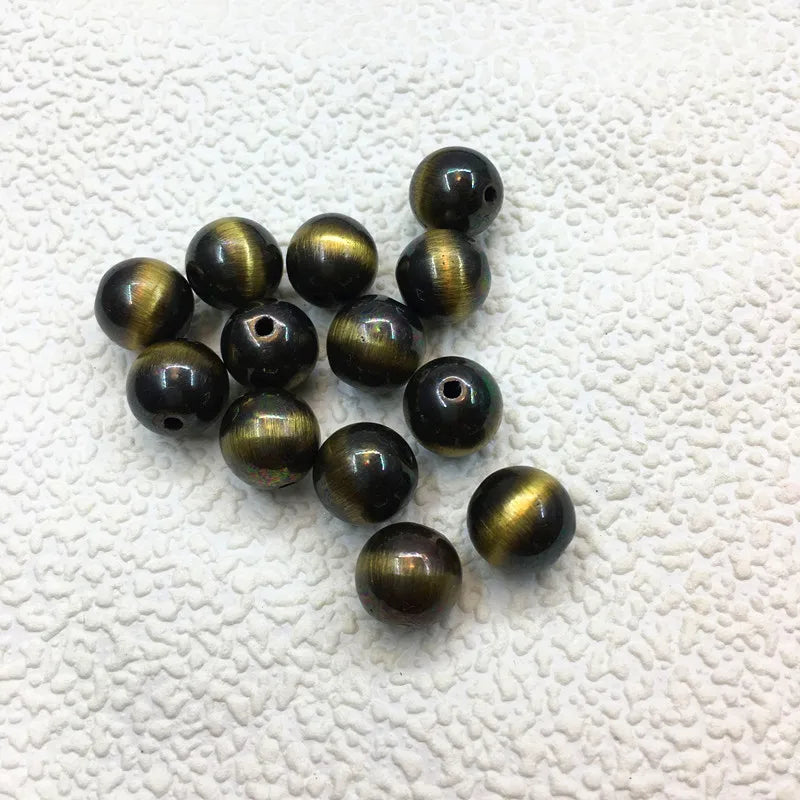 6-20mm Cat Eye/Brushed Round Beads for Earrings DIY