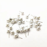 500pcs Round Shape Pearls Earrings Studs 6/8mm