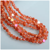6/8mm Flat Round Glass Beads for Jewelry Making
