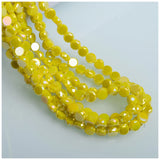 6/8mm Flat Round Glass Beads for Jewelry Making
