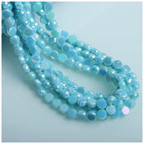 6/8mm Flat Round Glass Beads for Jewelry Making