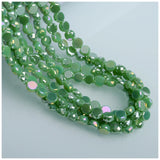 6/8mm Flat Round Glass Beads for Jewelry Making
