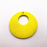 60mm Wood Charm Earring Parts 50pcs/Lot for DIY Jewelry Making