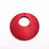60mm Wood Charm Earring Parts 50pcs/Lot for DIY Jewelry Making