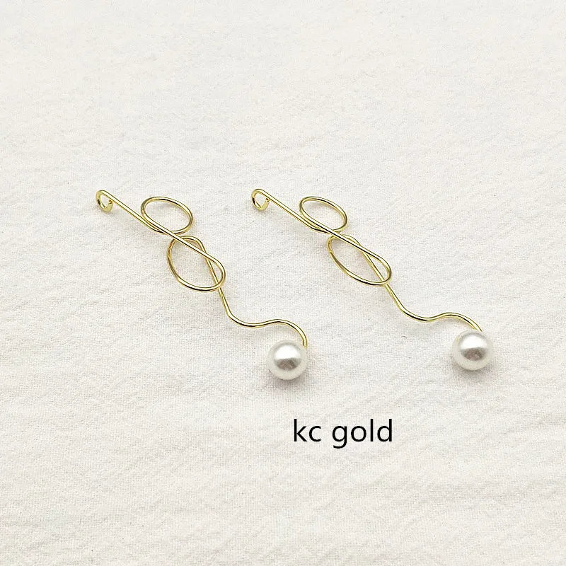 Twisted Shape Charm for Earrings DIY - 50pcs Zinc Alloy Jewelry Findings