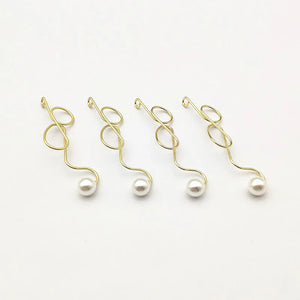 Twisted Shape Charm for Earrings DIY - 50pcs Zinc Alloy Jewelry Findings