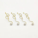 Twisted Shape Charm for Earrings DIY - 50pcs Zinc Alloy Jewelry Findings