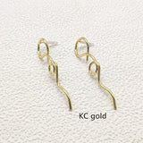 50pcs Zinc Alloy Twist Ear Stud for DIY Hand Earrings