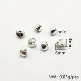 3000pcs CCB Flywheel-shape Spacer Beads for Earrings Parts
