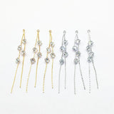 Real Zircon Chain Charm Earring DIY 20pcs