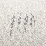 Real Zircon Chain Charm Earring DIY 20pcs