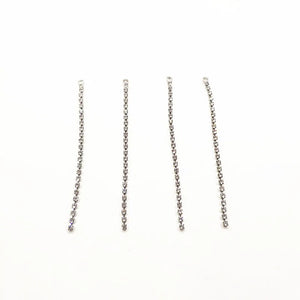 75x3mm 100pcs Rhinestone Claw Chain Charm for Earrings - DIY Earring Accessories