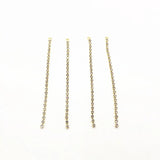 75x3mm 100pcs Rhinestone Claw Chain Charm for Earrings - DIY Earring Accessories